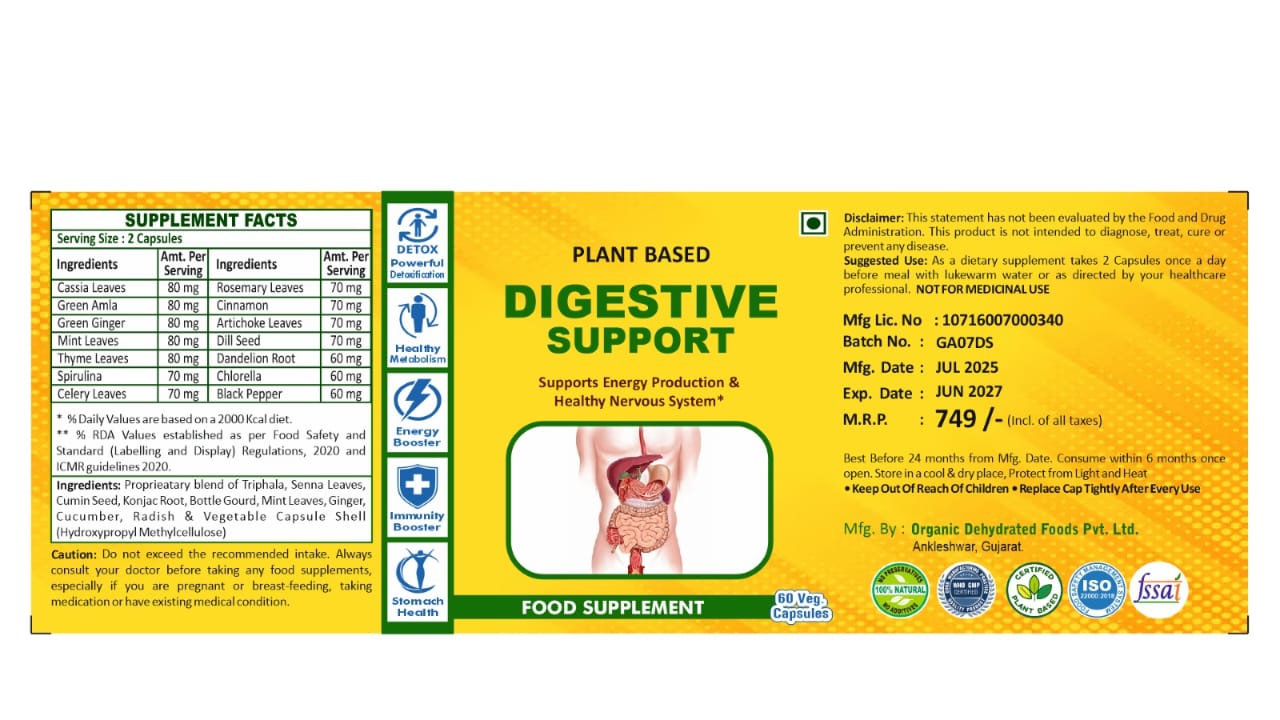 Digestive Support (60 Veg Cap)